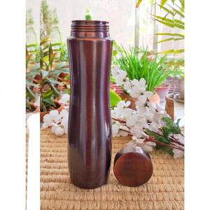 Botella de Agua Moderna con Tapa, Portátil, para Viajes, Acabado Rojo Oscuro - Product Image 2