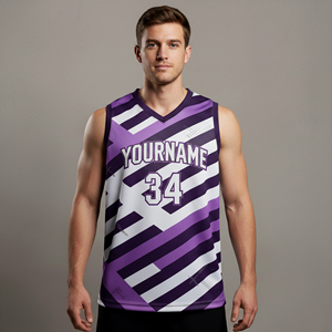 Nouveauté 2026 – Vêtements de sport grande taille 100 % polyester, design sublimé personnalisé, col en V, respirant, léger et anti-humidité - Product Image 4