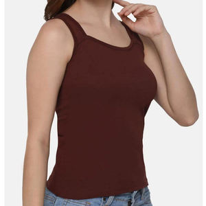 Women's Solid Color Knitted Tank <b>Top</b> Scoop Neck Casual Sleeveless <b>Tops</b> - Product Image 6