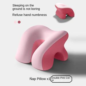 Enclosed Nap <b>Pillow</b> Memory Cotton Sleep Positioner Wraparound Head and <b>Neck</b> Cushion for Office Desk Travel - Product Image 3