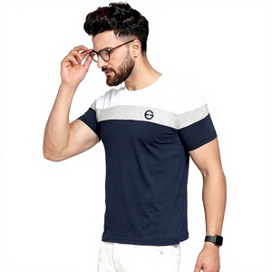 Camisetas de Hombre de Punto de Última Moda, Secado Rápido, Ligeras, Corte Regular, 100% Algodón, Manga Corta, Estilo Casual - Product Image 1