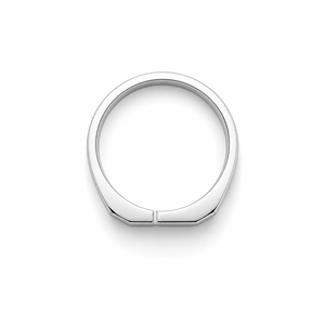 Anillo Abierto de Plata de Ley 925 para Mujer con Diamantes, Pulido Brillante, Diseño Geométrico Minimalista, Banda Ajustable, para Bodas, Fiestas y Uso Diario - Product Image 5
