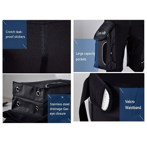 กางเกงขาสั้นผ้าใบนีโอพรีนเอวกลางสำหรับผู้ชายรุ่นใหม่ ระบายอากาศได้ดี แห้งเร็ว เหมาะสำหรับดำน้ำ เล่นเซิร์ฟ ใส่ไปชายหาด สไตล์ไฮสตรีท - Product Image 4