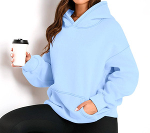 Sweat-shirts à capuche surdimensionnés de haute qualité pour femmes, pulls en molleton à manches longues, vêtements d'hiver pour femmes - Product Image 4