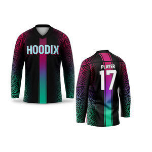 Ice Hockey Sublimation Jerseys With Advanced <b>Cooling</b> Mesh Fabric Tackle Twill Jersey Team Identity Patch And Long Lasting Fabric - Product Image 2