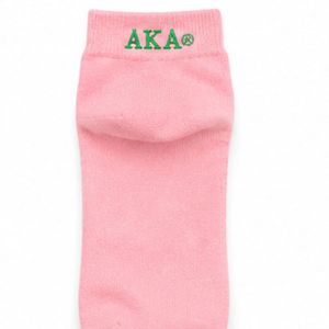 Calcetines tobilleros AKA, paquete de 3, color rosa, invisibles, suaves, elásticos, de corte bajo, cómodos para el día a día, para mujer, Alpha Kappa Alpha, calzado informal - Product Image 2