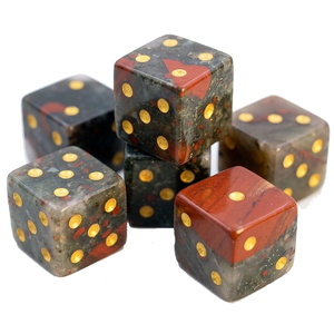 Stone Dragon Bloodstone D6 <b>Dice</b> Cube Natural Gemstone Crystal Stone D6 <b>Dice</b> Engraved Stone Custom <b>Dice</b> Sets - Product Image 5