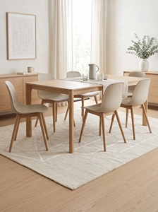 Modern Handmade Tibetan Wool <b>Rug</b> Ivory Geometric <b>Abstract</b> Thick Latex Backing Luxury Minimalist Area <b>Rug</b> for Wholesale - Product Image 3