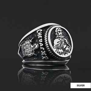 Bague Maçonnique BOJ 014 Personnalisée en Argent et Diamant, Bague de Diplôme Universitaire Unisexe, Cadeau pour Fêtes et Occasions Spéciales, Prix Bas - Product Image 5