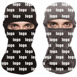 Pasamontañas térmico cortavientos para hombre y mujer, calentador de cuello con capucha para ciclismo, máscara de esquí de alta calidad con logo personalizado - Product Image 1