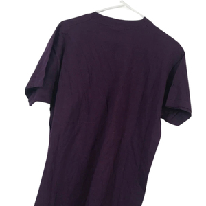 <b>Men's</b> <b>Purple</b> Short Sleeve O-Neck <b>T</b>-<b>Shirt</b> 100% Cotton Regular Fit Solid Color Casual Jersey Knitted Style - Product Image 5