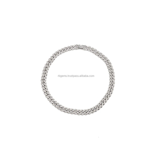 In Stock Moissanite <b>Rope</b> <b>Chain</b> Necklace 2mm 6.5mm Diamond 925 Sterling Silver Hip Hop Men Women - Product Image 5