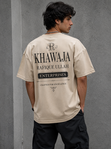 Khawaja Rafique Ullah Enterprises Men's Oversized <b>Long</b> Knitted <b>Black</b> <b>T</b>-<b>Shirt</b> Contrast Trim Street Style Short <b>Sleeve</b> O-Neck 100% - Product Image 6