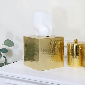 Nueva llegada de stock: Cubierta de caja de pañuelos de lujo de alta calidad, personalizable, hecha a mano, impermeable, ecológica y duradera para el hogar. - Product Image 1