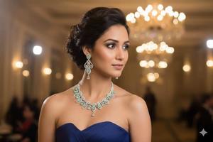 Oferta en Conjunto de Collar y Pendientes Étnicos de Latón de Diseño para Mujer, Ideal para Bodas y Fiestas, Disponible a Precio Competitivo - Product Image 6