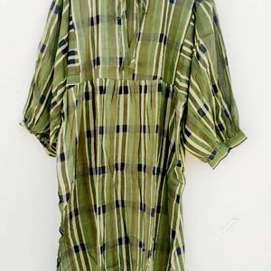 Robe longue décontractée élégante faite à la main, coupe ample, été/hiver, 100 % coton pur, imprimé floral, style naturel, vente en gros - Product Image 3