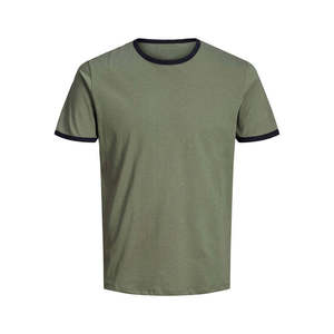 Camiseta de algodón 100% para hombre, diseño de logotipo personalizado, manga corta, ropa informal de verano, de alta calidad, corte holgado. - Product Image 3
