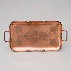 ถาดเสิร์ฟทองแดงแท้พร้อมหูจับ ถาดอาหารเคลือบทองแดงสำหรับงานแต่งงาน งานเลี้ยง ใช้เสิร์ฟบนโต๊ะ - Product Image 2