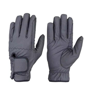 Guantes de equitación de cuero para adultos, con dedos completos, para verano, deportes al aire libre, con logo y talla personalizados. - Product Image 1