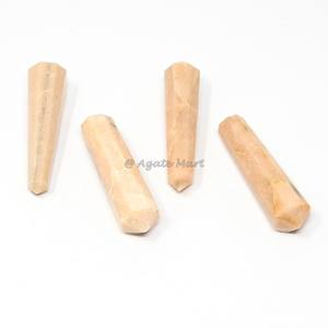 Vente en gros de cristal naturel Quartz Narmada pierre précieuse à double pointe sculptée Style amour Technique de gravure divers - Product Image 3