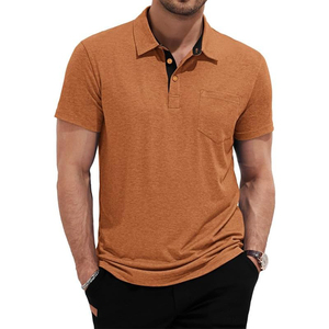 Camisas de Hombre al por Mayor, Hechas a Medida, con Impresión de Color y Logotipo, Diseño Sólido, Tallas Grandes, 100% Algodón, Transpirables, con Cuello Camisero - Product Image 1