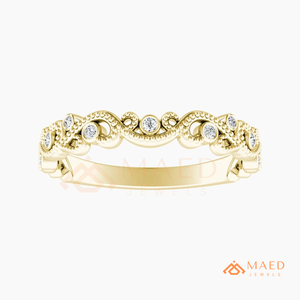 Anillo de Boda Vintage de Moissanita y Diamantes Chapado en Oro de 18K, Joyería Fina, Anillo Nupcial para Mujer, EE. UU. - Product Image 5