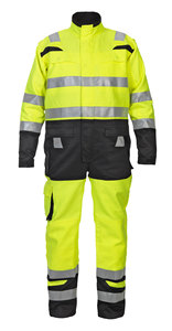 Combinaison de sécurité haute visibilité, vêtements de travail réfléchissants, combinaison de protection personnalisée avec logo, pour les travailleurs de la construction et des usines - Product Image 3