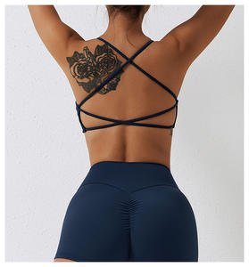 Soutien-gorge de sport sans couture réglable pour femmes avec compression élastique douce et motif imprimé pour adultes actifs - Product Image 5