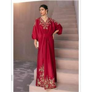 Ropa Islámica al por Mayor de Dubái, Abaya Musulmana para Mujer, Jalabiya Elegante y Modesta, Vestido Kaftan Maxi con Cintura Natural Ecológica - Product Image 3