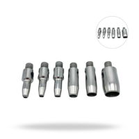 Ensemble de têtes circulaires Burgess de taille standard pour instruments d'extraction dentaire vétérinaire pour l'élimination des dents chez les équidés