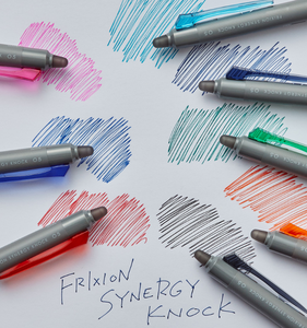 Bolígrafo de Gel Borrable PilotFricion Synergy Knock 03, Punta Ultrafina de 0.3 mm, Juego de 8 Colores, Paquete Hangsell (LFSK-13-8C) - Product Image 3