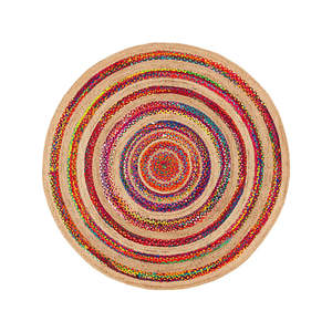 เสื่อปูพื้นทำมือจากปอกระเจาธรรมชาติ ราคาขายส่ง สำหรับตกแต่งบ้าน เป็นมิตรกับสัตว์เลี้ยง ป้องกันการลื่น เหมาะสำหรับห้องนั่งเล่น - Product Image 4