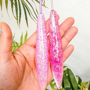 Aguja de Tejer de Resina Hecha a Mano de Lujo, Aguja de Ganchillo Suave para Hilo, Herramienta de Manualidades de Ganchillo - Product Image 3