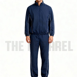 Good Quality Patchwork Nylon Drawstring Tracksuit Set Latest Custom Design Lightweight Fabric Tracksuit Casual Sportswear Set - Product Image 6