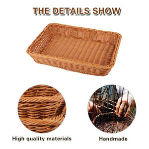 Conception élégante tissée décorative de panier de stockage de polypropylène pour l'organisation à la maison - Product Image 6