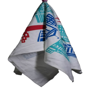 Serviette de cuisine en coton biologique 100% personnalisée avec logo imprimé OEM, respirante, douce et écologique, inspirée des sacs à farine - Product Image 6