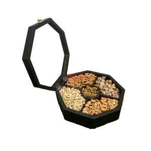 Bol en bois fait main pour fruits secs, bol de service en bois massif naturel pour noix, vente en gros pour restaurants, logo personnalisé disponible - Product Image 4