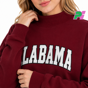 เสื้อสเวตเชิ้ตคอเต่า Alabama ปักอักษรแบบกำหนดเอง เสื้อสเวตเชิ้ตคอเต่าคุณภาพสูง ปักลายแบบกำหนดเอง - Product Image 6