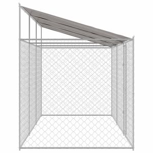 Cage pour chien Silver Roof avec dimensions de 236,22 x 78,74 x 101,57 pouces pour animaux de compagnie, maisons et meubles pour animaux - Product Image 5