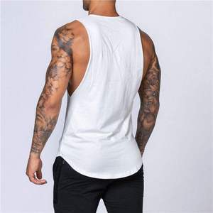 Camiseta Deportiva sin Mangas para Hombre, con Logotipo Personalizado, de Algodón Tejido, Transpirable, para Fitness y Entrenamiento - Product Image 2