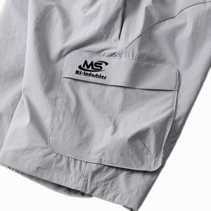 Pantalones Cortos Cargo Personalizados para Hombre, de Secado Rápido, para Verano, Casuales, con Cintura Elástica, Marca Privada, Fabricante OEM - Product Image 3