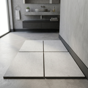 Carreaux de porcelaine extérieurs en pierre de pavé beige ciment indien, cendres, 20 mm, 600x900 mm et 600x600 mm pour les sols européens - Product Image 1