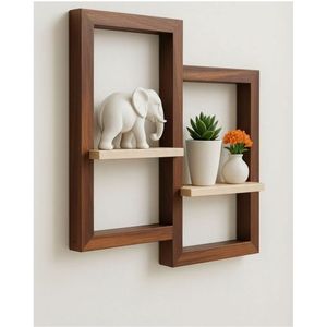 Étagères flottantes de luxe en bois et MDF pour la décoration intérieure haut de gamme, unités murales et d'exposition - Product Image 5