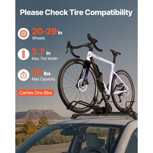 Portabici da Tetto Pieghevole con Montaggio Verticale, Capacità 15 kg, Sistemi di Bloccaggio, Braccio Regolabile, per SUV e Auto con Portabici a T-Slot - Product Image 3
