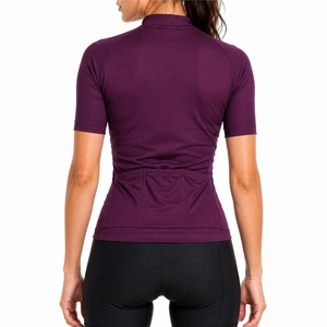 Maillot de cyclisme à manches courtes pour femmes, pour la pratique quotidienne en plein air, maillot de vélo athlétique, pour équipes sportives sur route et sur sentier - Product Image 2