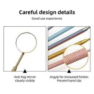 Multifunction Checking <b>Mirror</b> Stainless Steel Mouth Lash <b>Mirrors</b> Handheld <b>Small</b> Round Eyelash Extension <b>Mirrors</b> Free Samples - Product Image 5