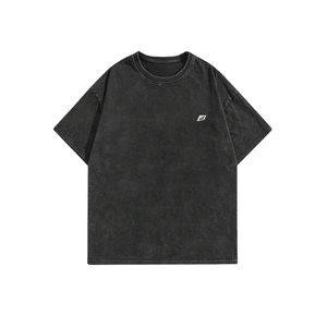 เสื้อยืดโอเวอร์ไซส์ผู้ชายแบบซักพิเศษ ผ้าฝ้าย 100% เสื้อสตรีทแวร์ Y2K ระบายอากาศได้ดี เสื้อผ้าลำลองขายส่งจากโรงงาน - Product Image 1