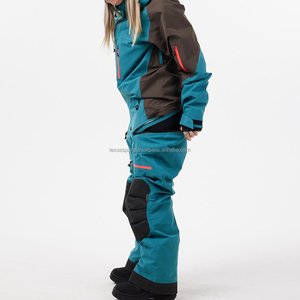 Traje de Esquí Unisex de Invierno, Mono con Capucha y Cuello de Piel, Impermeable, Cortavientos, con Cierre de Cremallera, para Deportes al Aire Libre - Product Image 4