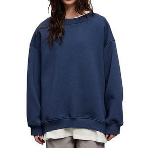 เสื้อสเวตเชิ้ตคอกลมทรงโอเวอร์ไซส์สำหรับผู้ชาย ผ้าฝ้ายขนแกะหนานุ่ม ระบายอากาศได้ดี เป็นมิตรต่อสิ่งแวดล้อม ทรงปกติ สั่งทำได้ - Product Image 1