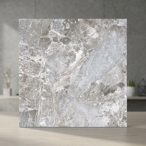Emperador Grey 2x2feet Stone Look Porcelain Tiles 8mm Glossy Polished Premium Flooring - Product Image 1